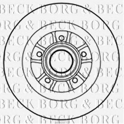 BORG & BECK bbd5977s -  Тормозной диск
